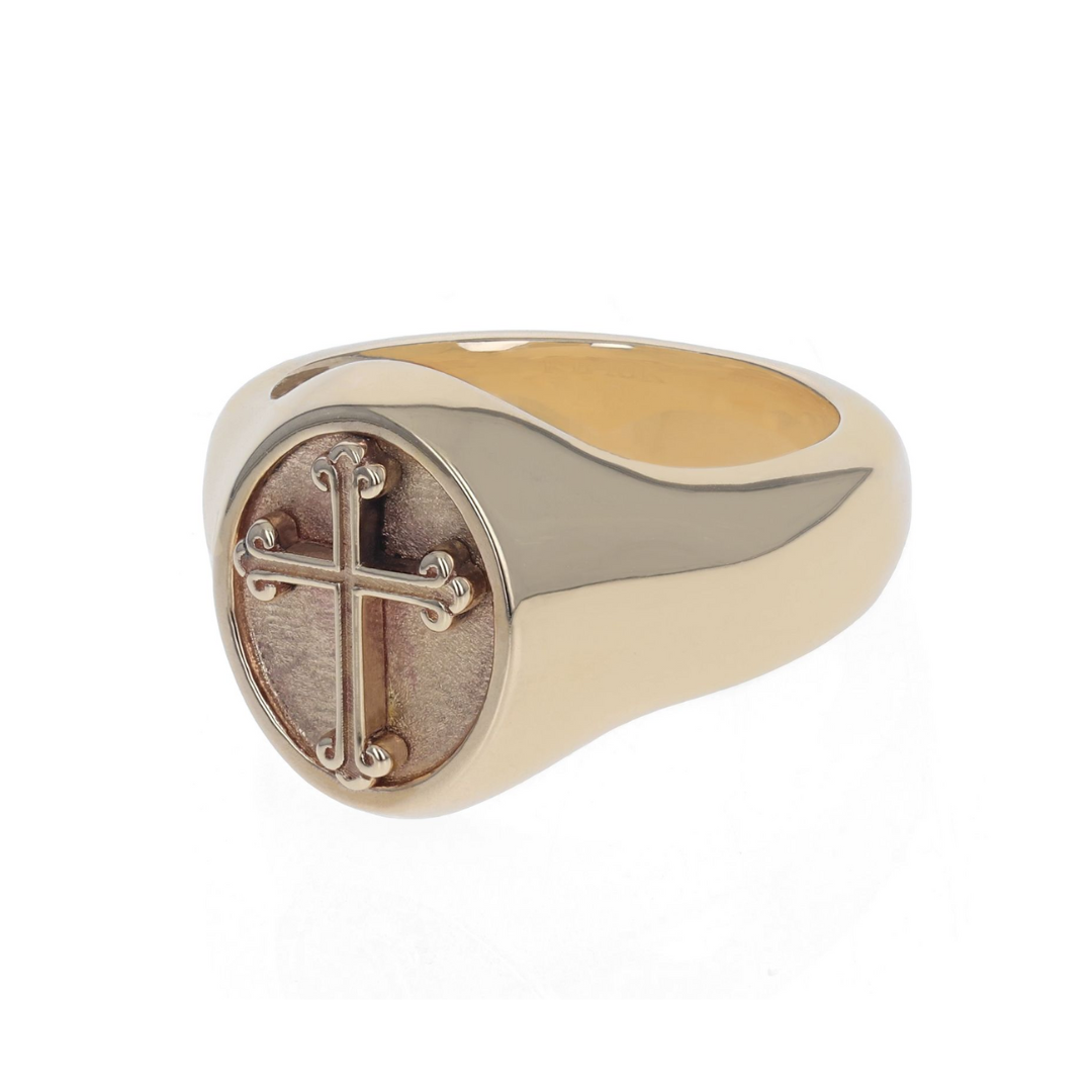 Gold Cross Ring