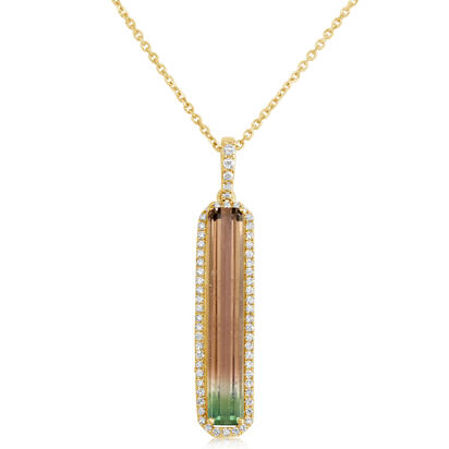 Watermelon Tourmaline Pendant