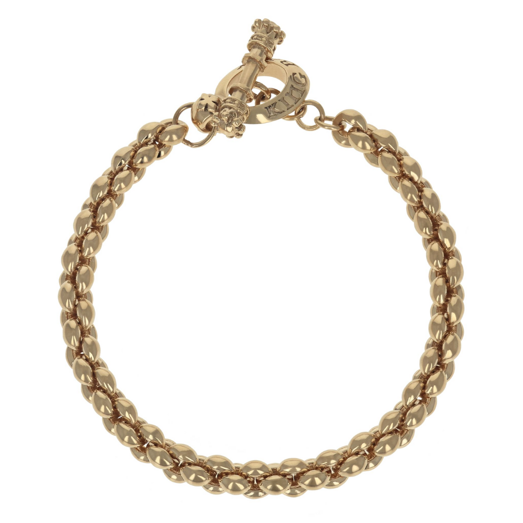 Gold Inifnity Link Bracelet
