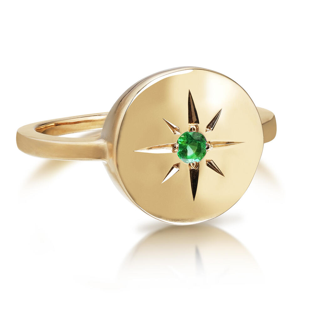 Celestial Emerald Ring