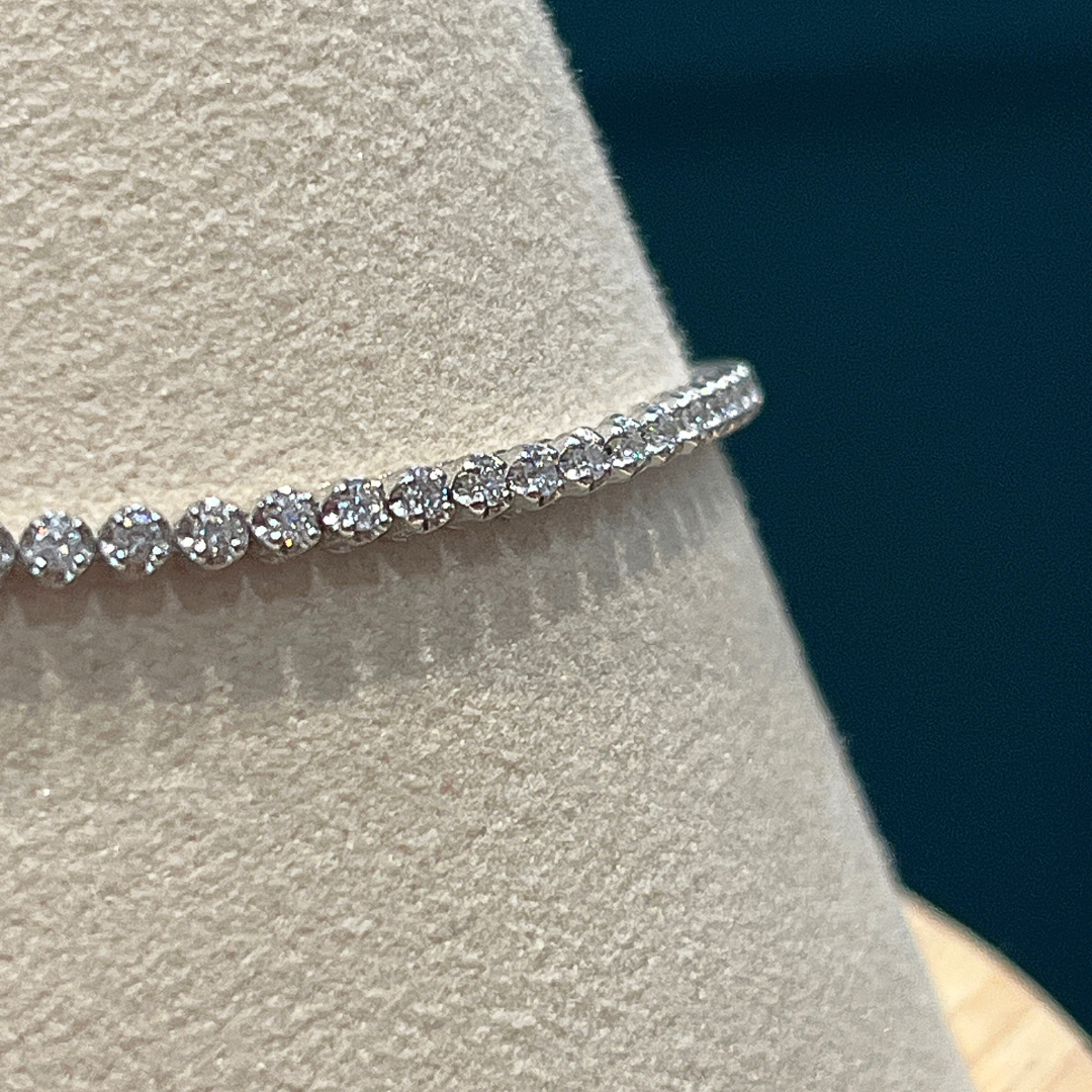 14k Diamond Tennis Bracelet 7"