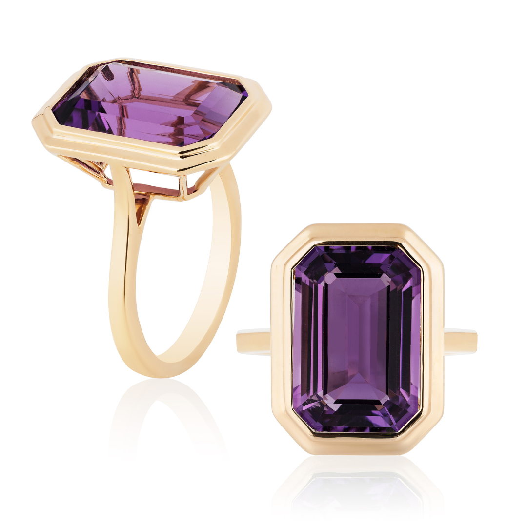 Amethyst Emerald Cut Ring Portsche s Fine Jewelry