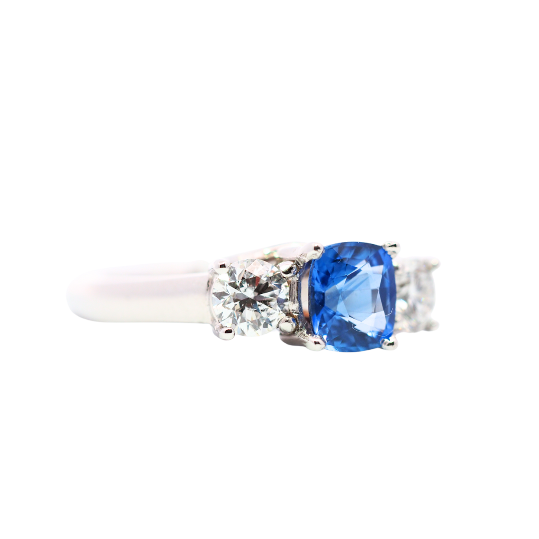 Sapphire 3 Stone Ring