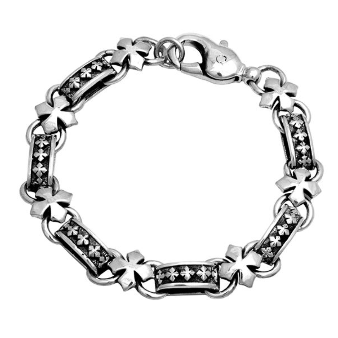 MB Cross Light Link Bracelet