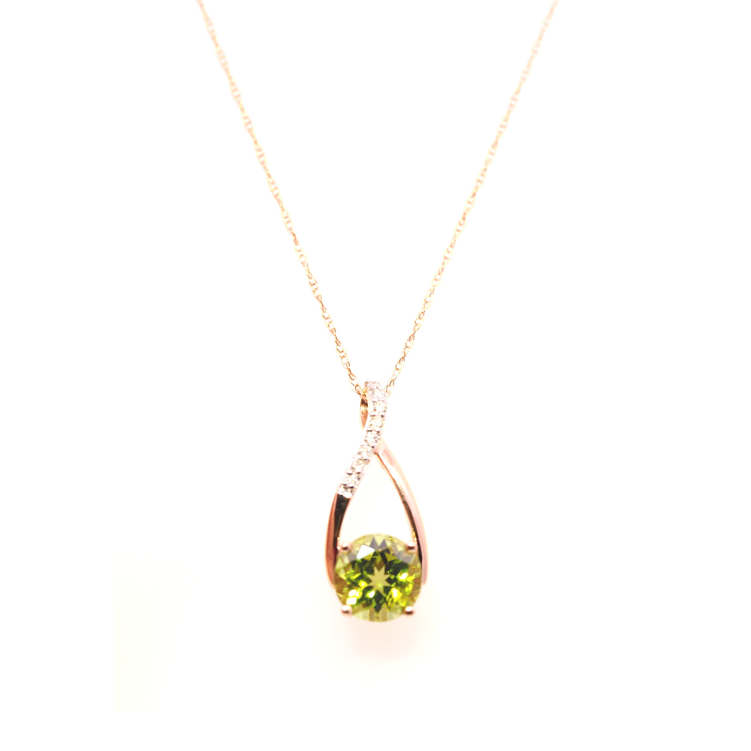 Peridot Twist Necklace