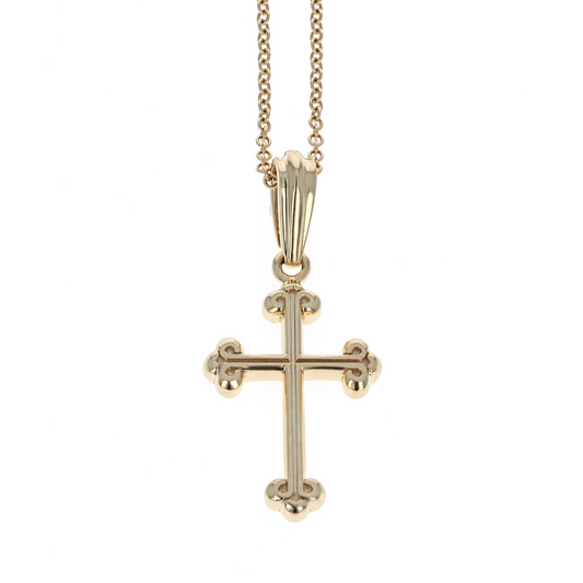 10k Yellow Gold Cross Pendant