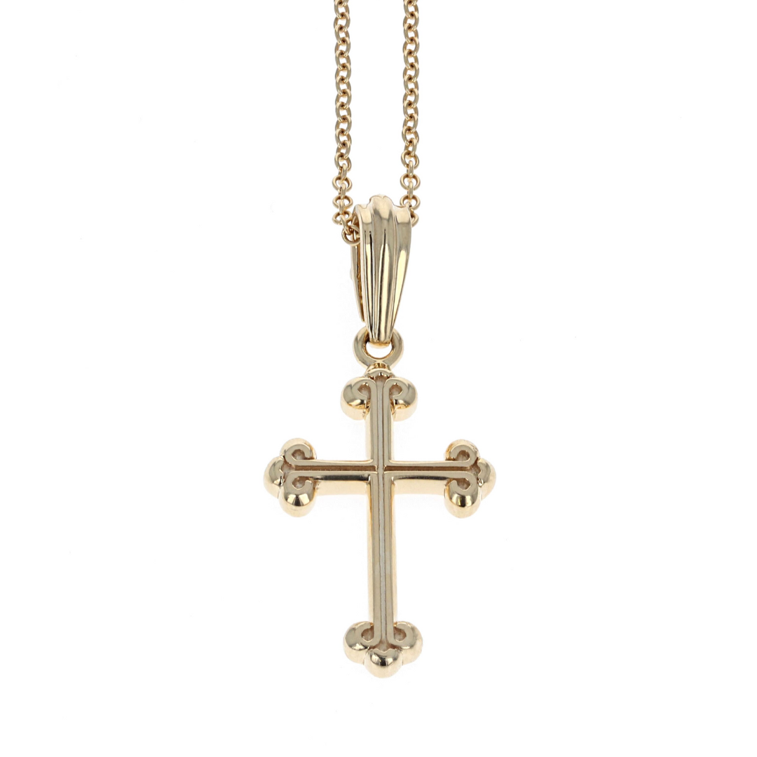 10k Yellow Gold Cross Pendant