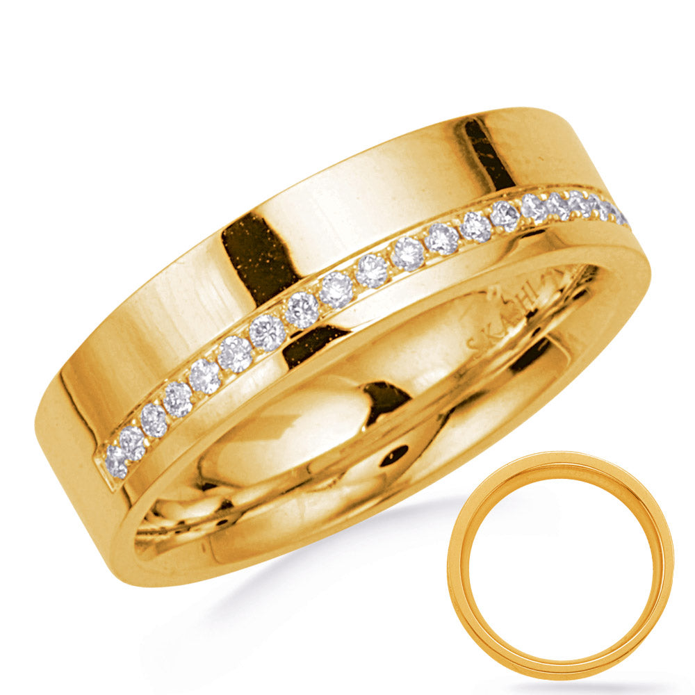 Chunky Gold and Diamond Cigar Band