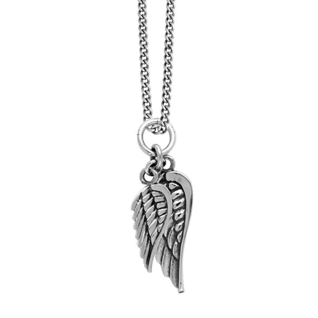Silver Double Wing Necklace