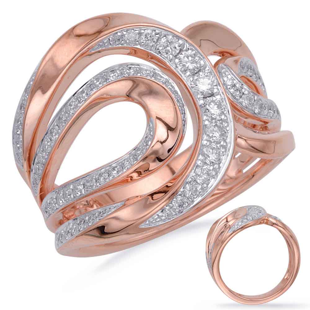 Rose Gold Diamond Fashion Ring