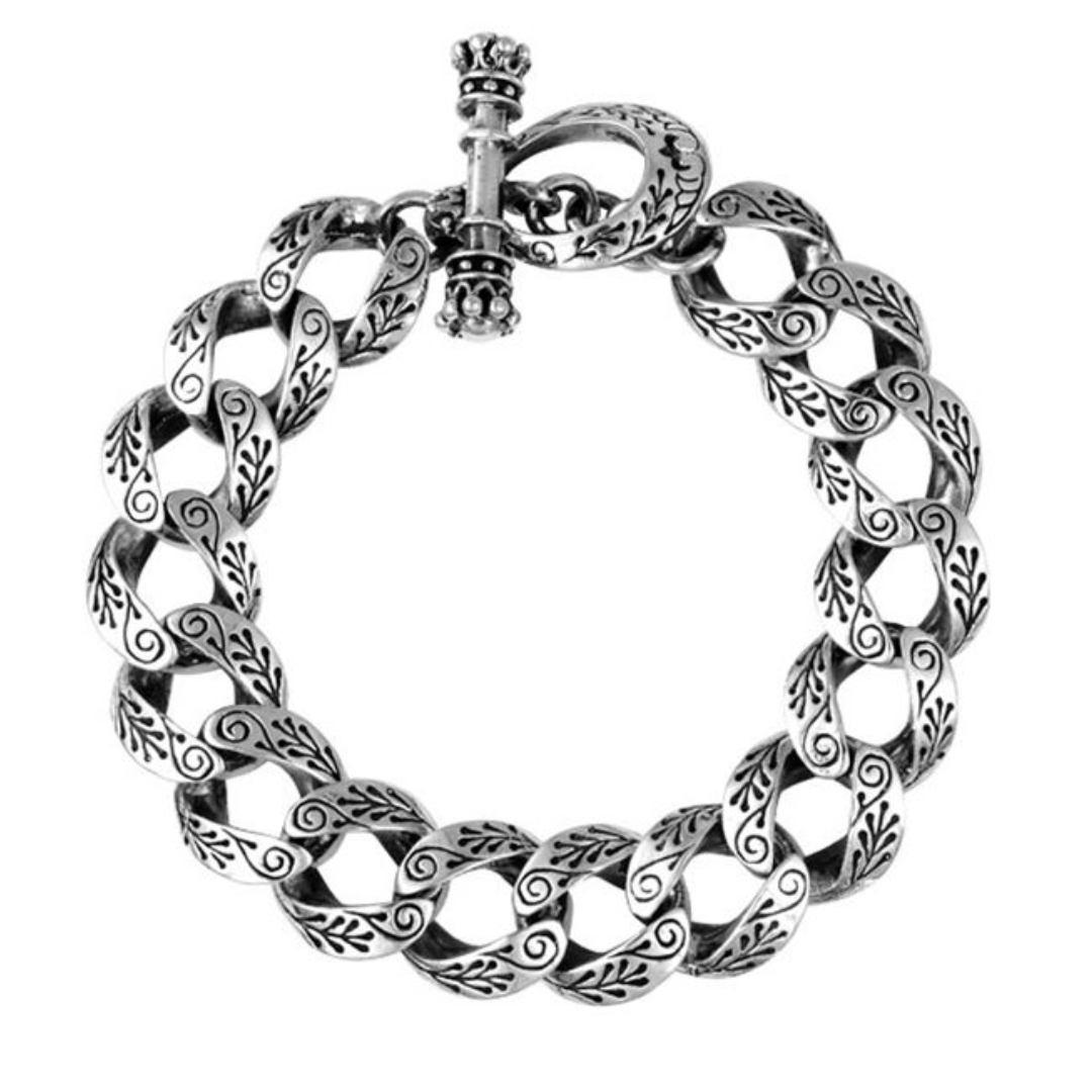 Carved Link Bracelet