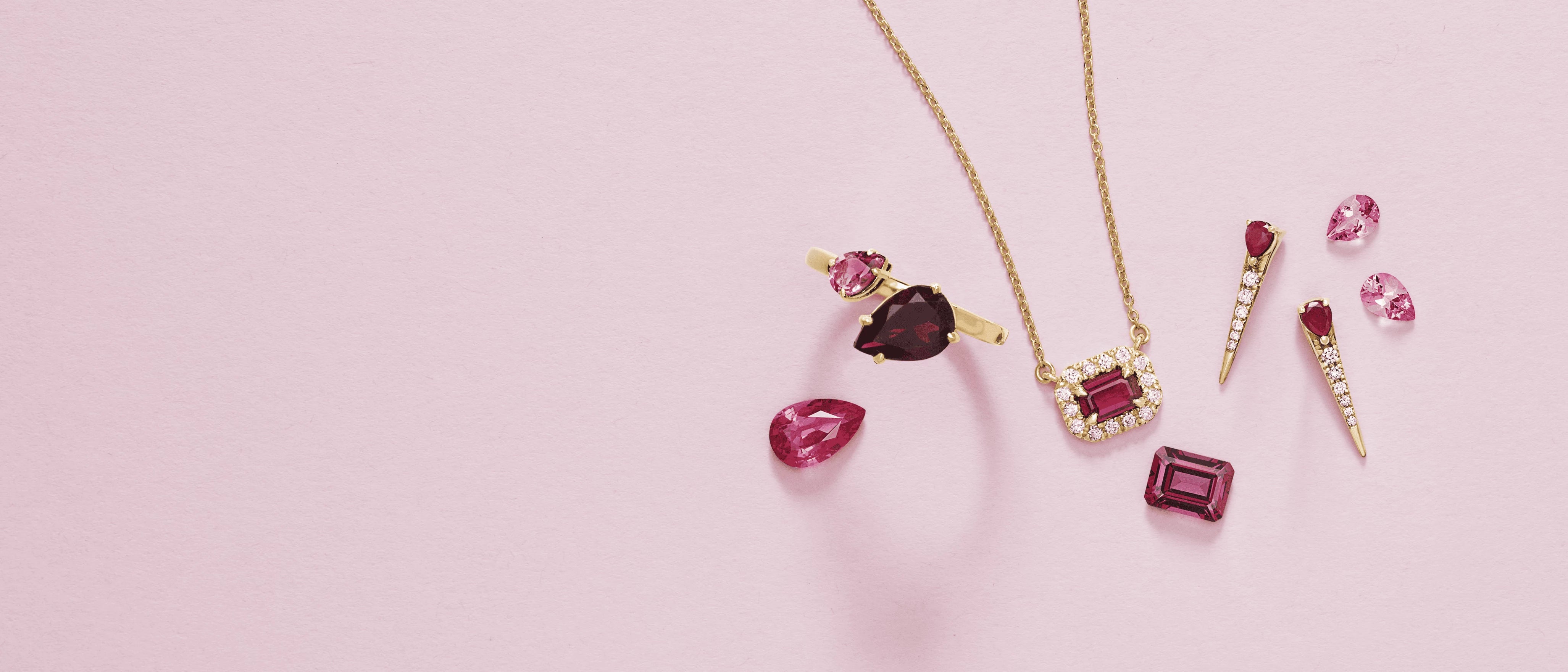 Garnet 2025 jewelry set