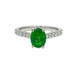 14k Oval Tsavorite Garnet Ring