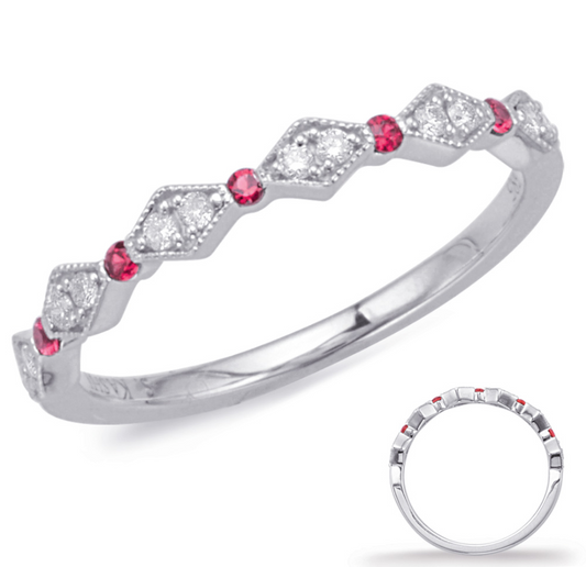 Ruby and Diond Bubble Ring