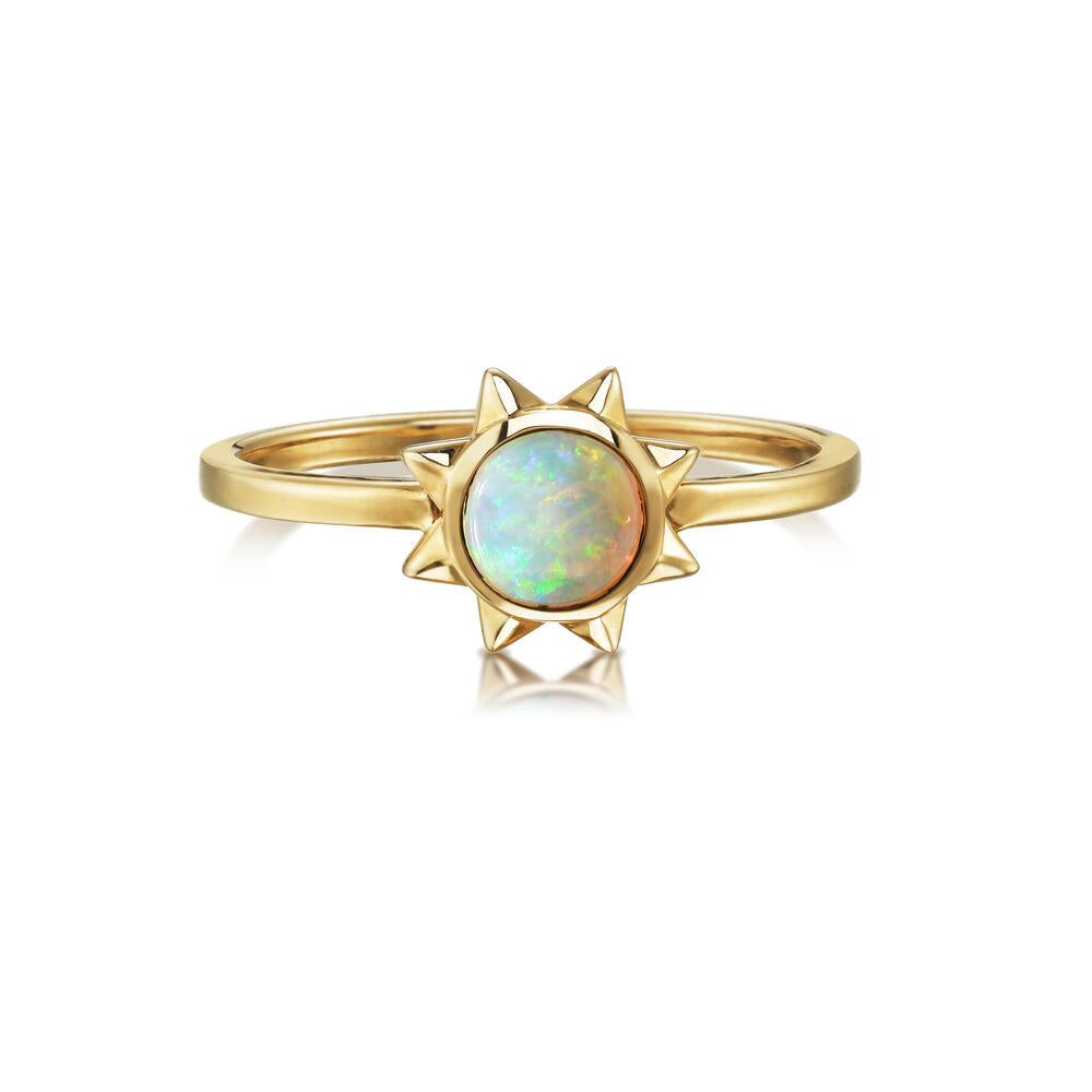 Sun Opal Ring