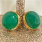 Cabochon Jade Earrings