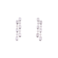 14k Diamond Bezel Drop Earrings