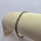 14k White Gold 3 Color Sapphire Tennis Bracelet