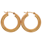 14k Tube Hoop Earrings