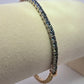 14k Three Tone Rainbow Sapphire Tennis Bracelet