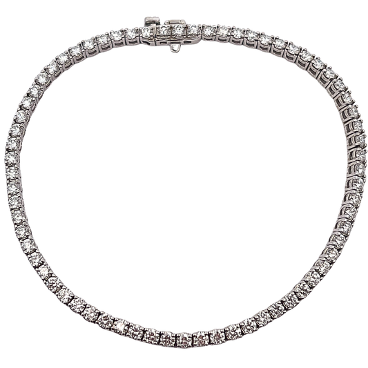 14k White Gold Diamond Tennis Bracelet