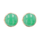 Cabochon Jade Earrings