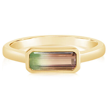 Watermelon Tourmaline Ring