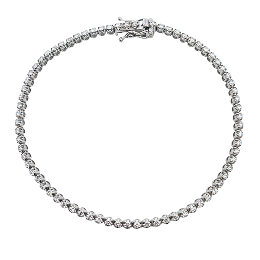 14k Diamond Tennis Bracelet 7"