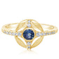 Montana Sapphire and Diamond Ring