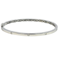 14k Flush Set Diamond Bangle